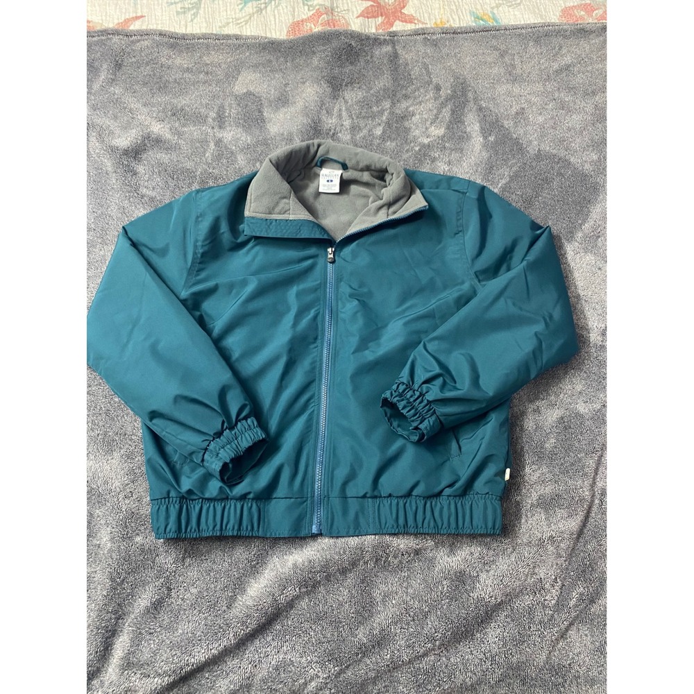 Magellan Outdoors Mens Teal Fleece Lined Full Zip Jacket Teal Blue Small